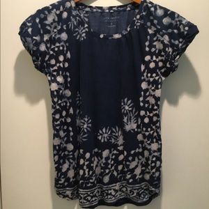 Lucky Brand Navy Blue Top